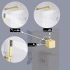 1 Handheld Shower Faucets Sets Complete Pressure Balance Shower Valve and Trim Kit Brushed Brass XB6230 BZ 3