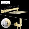 1 Handheld Shower Faucets Sets Complete Pressure Balance Shower Valve and Trim Kit Brushed Brass XB6230 BZ 6