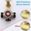 2 10 Inches Rain Shower Head Brushed Nickel Square Pressure Balance Shower Valve and Trim Kit XB6230 BN 3
