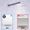 2 10 Inches Rain Shower Head Brushed Nickel Square Pressure Balance Shower Valve and Trim Kit XB6230 BN 4