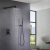 3 Shower System 10 Inches Rain Shower Head with Handheld Shower Valve and Trim Kit Pressure Balance XB6230 BK 2