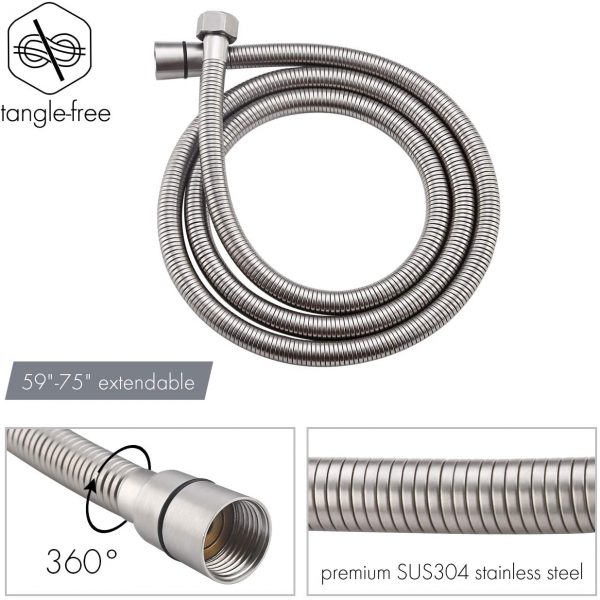 5 KES Shower System Shower Faucets Sets Complete 12 Inch Rain Shower Head 7 1
