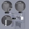 6 KES Shower Faucets Sets Complete Shower System 12 Inch Rain Shower Head 4