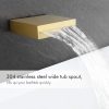 7 Tub and Shower Faucet Set Rain Shower Head with Handheld Shower System Pressure Balance Brushed Brass XB6305 BZ 4