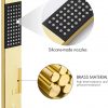 7 Tub and Shower Faucet Set Rain Shower Head with Handheld Shower System Pressure Balance Brushed Brass XB6305 BZ 7