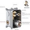 8 Set with Waterfall Tub Spout Shower System Pressure Balance 3 Function with 10 Inch Rain Shower Head XB6305 BN 10