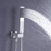 8 Set with Waterfall Tub Spout Shower System Pressure Balance 3 Function with 10 Inch Rain Shower Head XB6305 BN 11