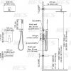 9 Complete 10 Inch Rain Shower with Handheld Spray Pressure Balance Black XB6305 BK 3