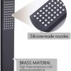 9 Complete 10 Inch Rain Shower with Handheld Spray Pressure Balance Black XB6305 BK 8