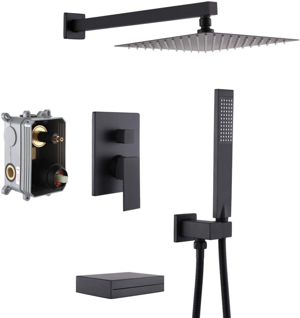 KES Shower System with Tub Spout Bath Shower Faucet Set Complete 10 ...