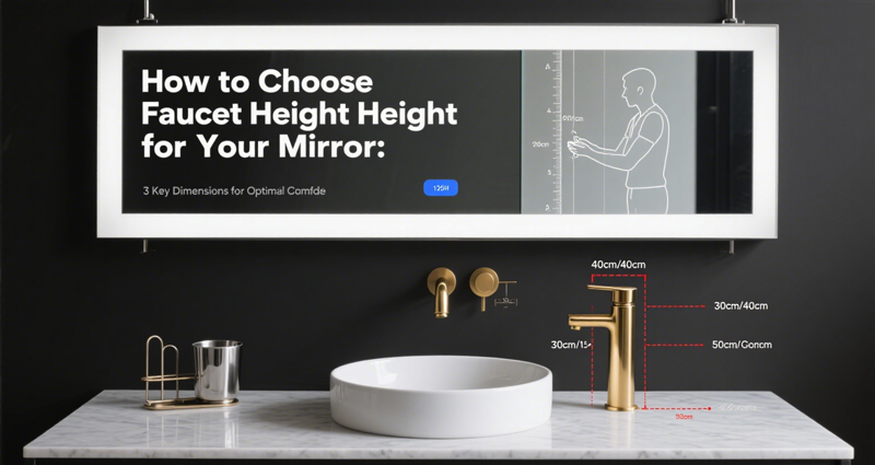 how to choose faucet height for your mirror