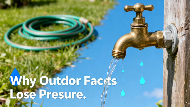 why outdoor faucets lose pressure