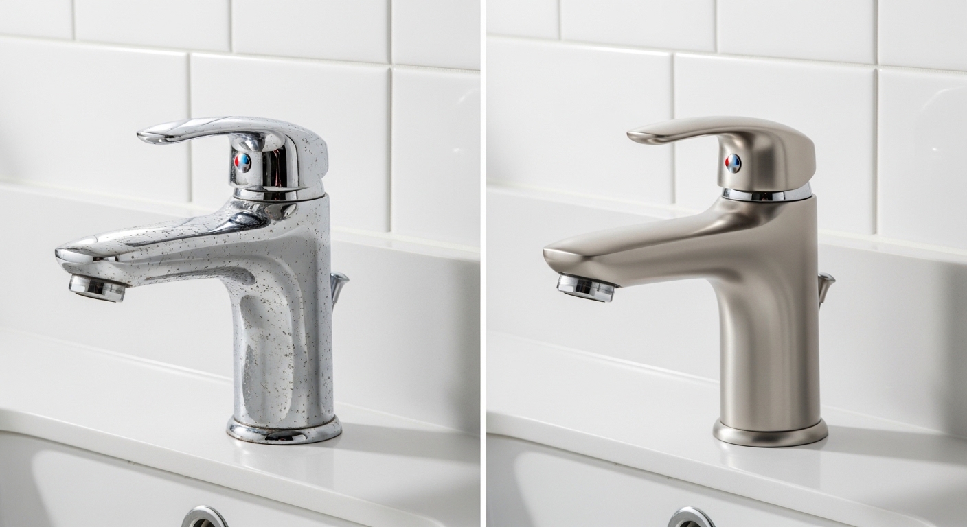 brushed nickel faucet cover